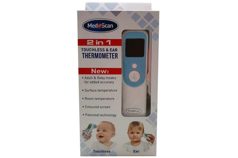 Medescan: 2 In 1 Touchless and Ear Thermometer