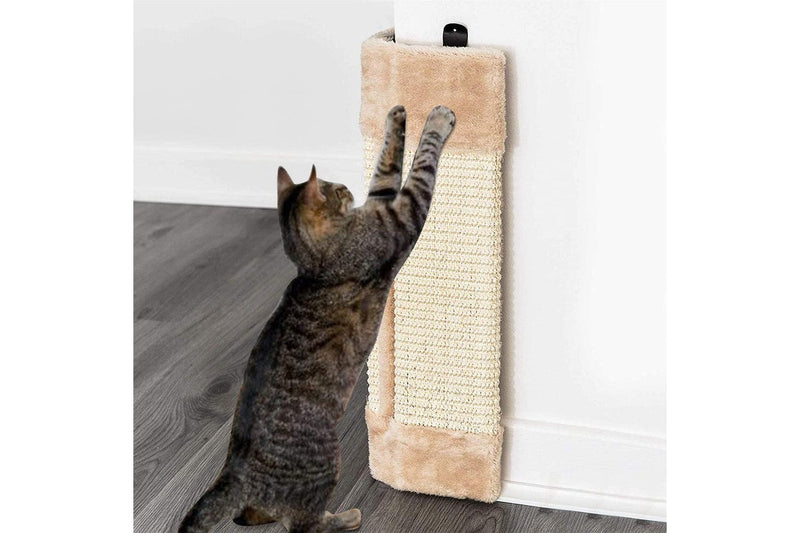 Wall Mounted Scratching Post Cat Scratching Mat Scratcher Pad Board Natural Sisal Pet Cat Toys Sofa Protector