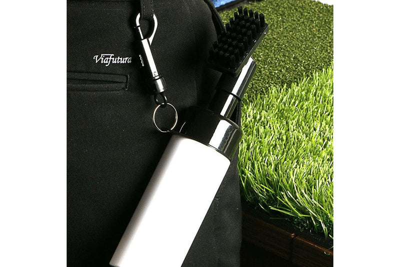 Golf Club Cleaning Brush Groove Cleaner with Squeeze Bottles White