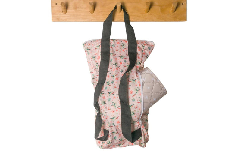 Nestling: Large Swim Wet Bag - Pink Hummingbird