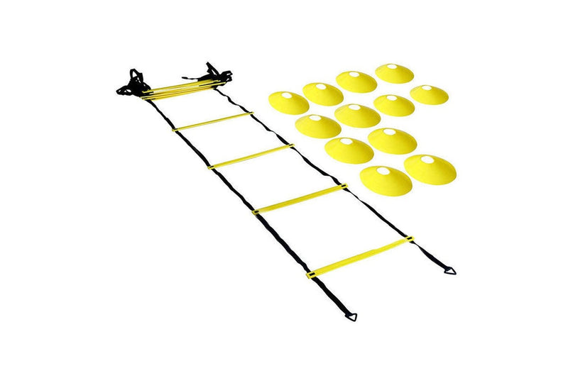 12 Rung Speed Agility Ladder Training Set Exercise Ladders for Football Soccer Footwork Training Sports