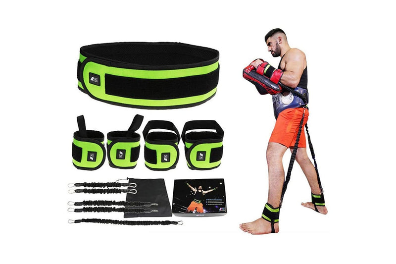 TODO 150lbs Resistance Trainer Band Set Muscle Training Belt Boxing Pilates Ankle Wrist Advanced Bounce Straps