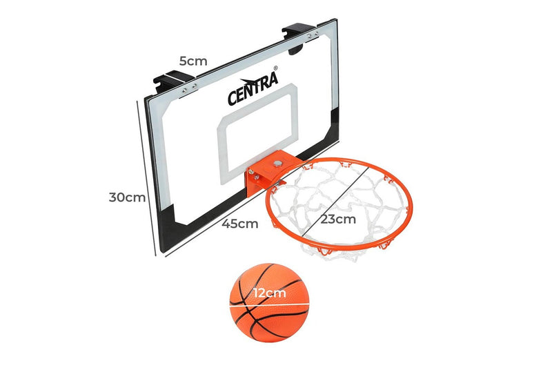 Centra Mini Basketball Hoop Kids Toy Children Door Mounted Indoor Hang Backboard