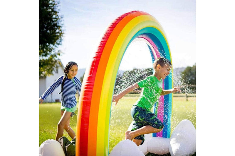 Inflatable Rainbow Sprinkler Toy Large Outdoor Water Toy for Kids