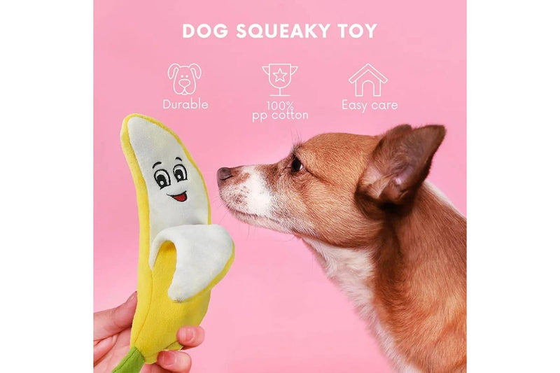 Plush Banana Dog Toy