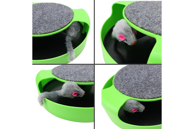 Catch the Mouse - Cat Toy & Scratching Pad (Green)