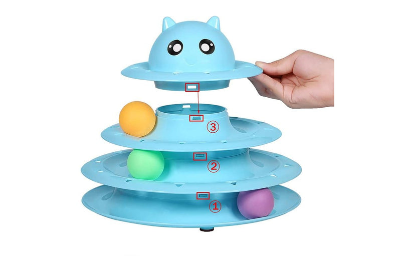 Three-Layer Dribbling Cat Carousel (assorted)