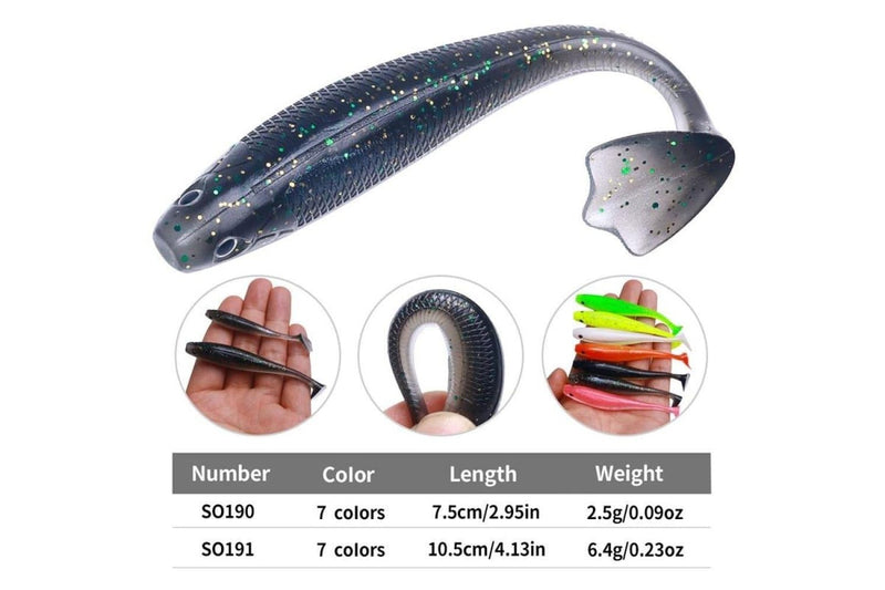 Freshwater t Tail Soft Bait For Fishing Colour 1