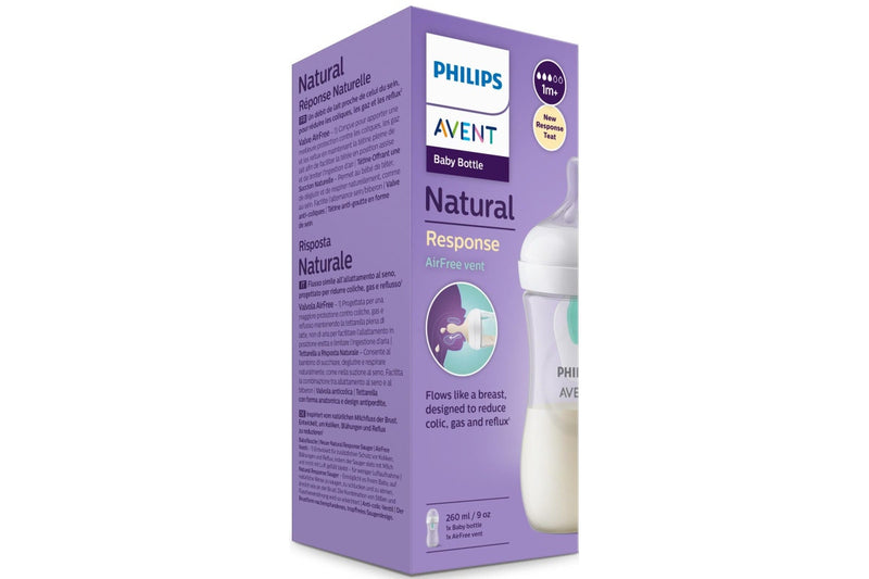 Avent: Natural Response Bottle with Airfree Vent - 260ml (Single)