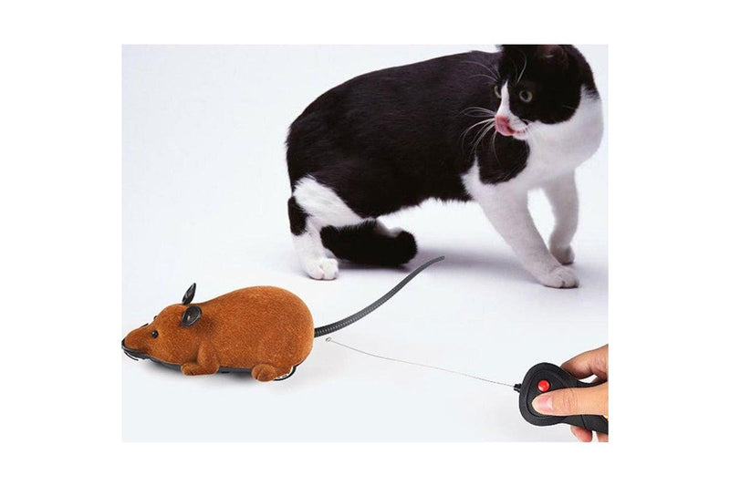 Fun Simulation Cat Toy Electric Mouse Funny Set Can Remotely Advance Forward And Turn Brown - Standard - Set Of 1