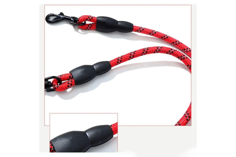 Reflective Nylon Couple Dog Leash