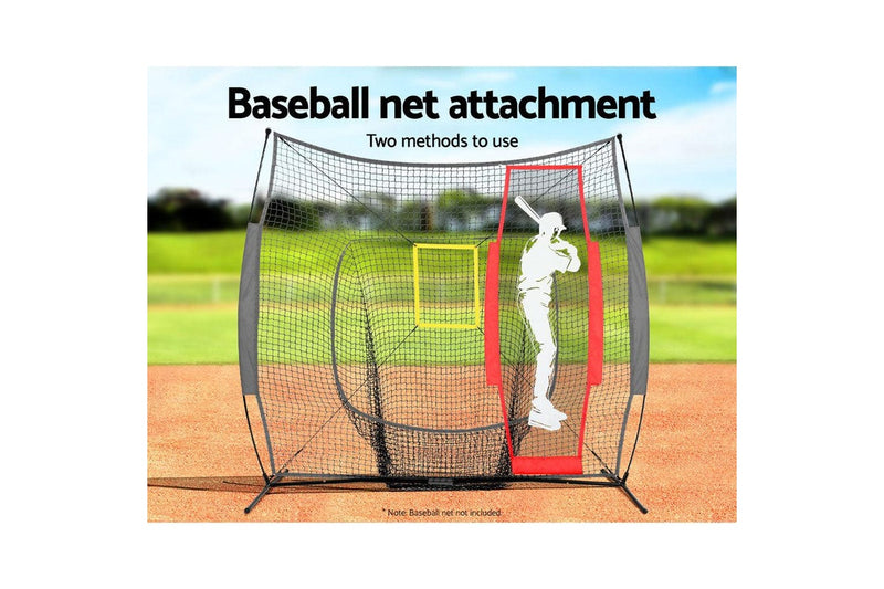 Everfit Baseball Net Pitching Kit With Stand Softballtraining Aid Rebound - One Size