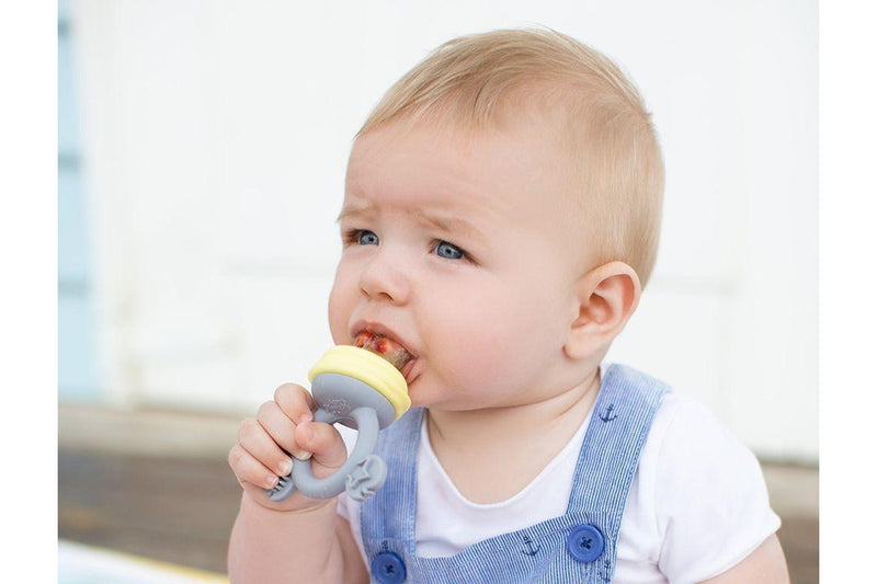 Cherub Baby Silicone Fresh Food Feeder & Teether - Lemon