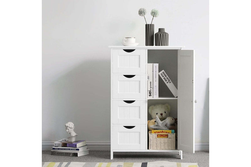 Vasagle Soglio Side Drawers Storage Cabinet