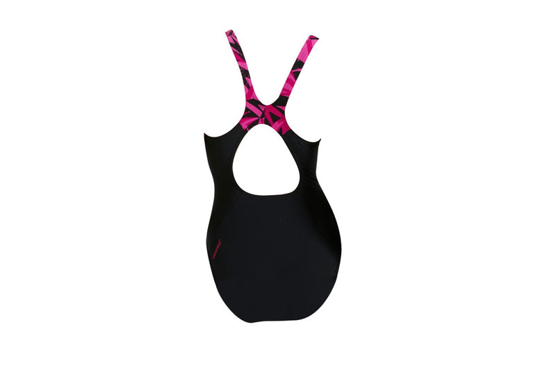 Speedo Womens/Ladies Hyperboom Splice Eco Endurance+ One Piece Swimsuit (Black/Pink) (10 UK)