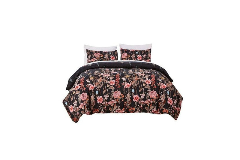 Floral Printed Duvet Cover & Pillowcase Bedding Set