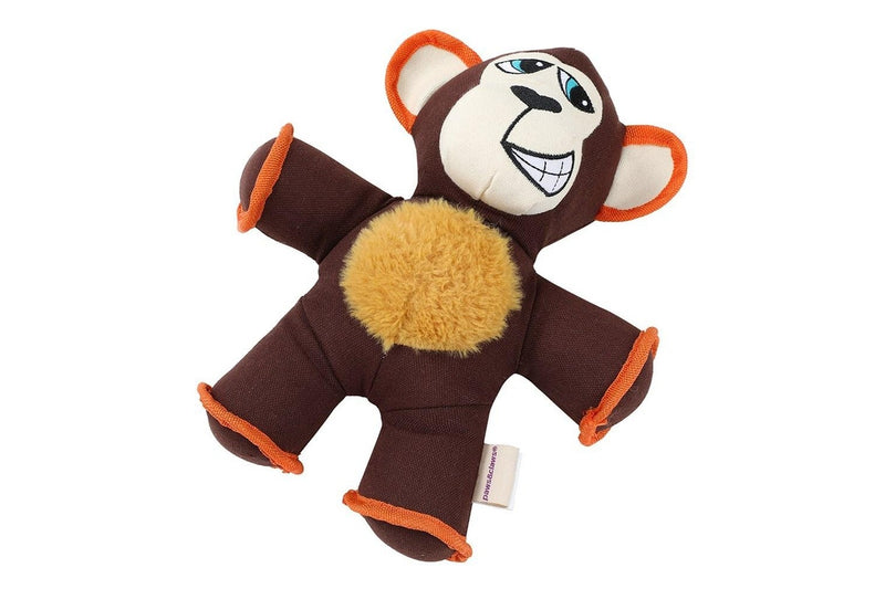 Paws & Claws 32cm Super Tuff Buddies Oxford Pet Playing Toy Monkey w Squeaker