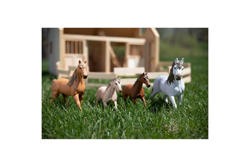 4pc Countryside Horse Kids Children Farm Educational Activity Play Toy Set 3+