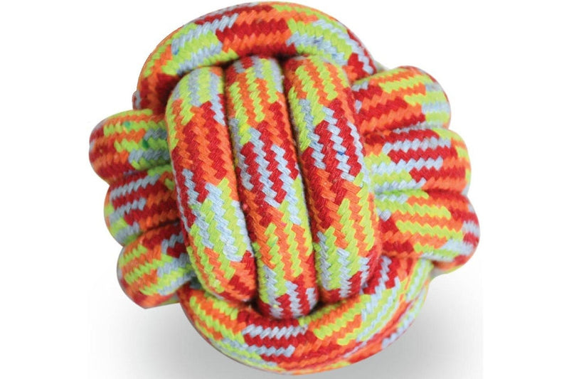 Nunbell Large Pet Toy Rope Knotted Ball - Assorted Colours