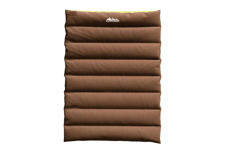 Weisshorn Sleeping Bag Double Bags Thermal Camping Hiking Tent Brown -5C