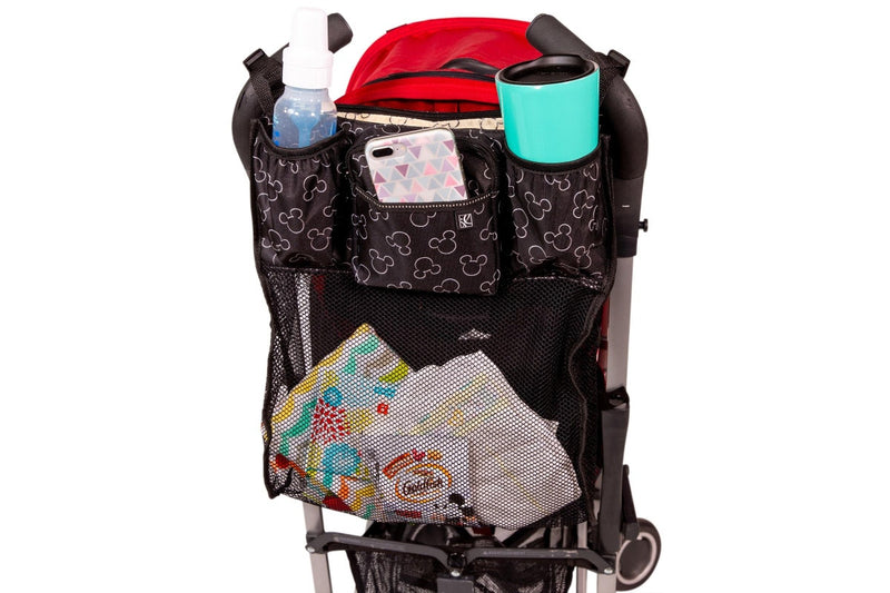 JL Childress: Disney Mickey Mouse Cups 'N Cargo Stroller Organizer - Black