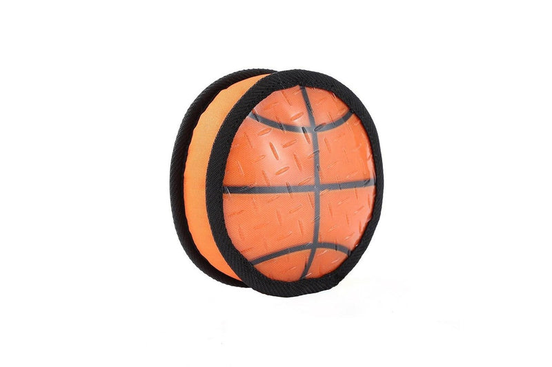 Paws & Claws 15cm Super Sports TPR Covered Oxford Basketball Pet Toy w Squeaker