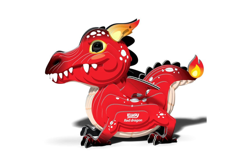 Eugy: Red Dragon - 3D Cardboard Model