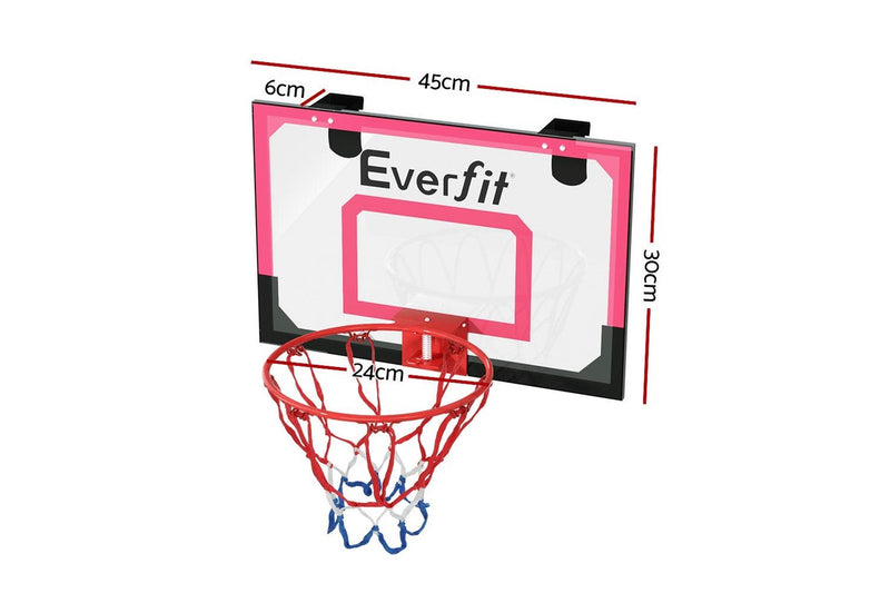 Everfit 23 Inch Kids Mini Basketball Hoop Red