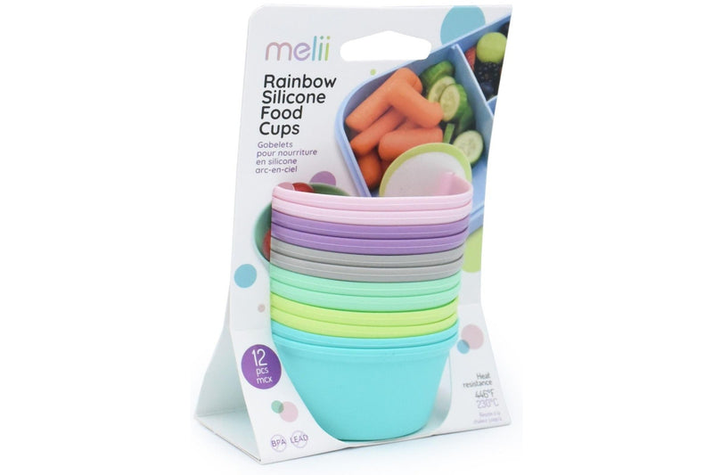 Melii: Rainbow Silicone Food Cups (Set of 6)