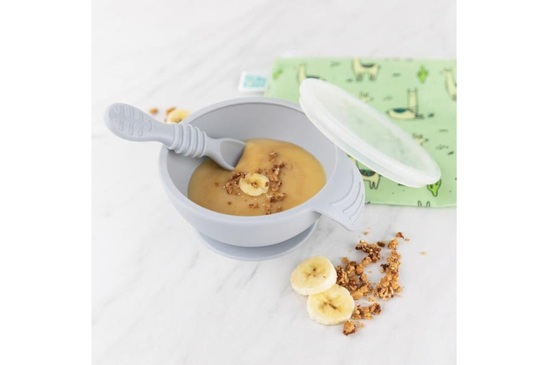 Bumkins: First Feeding Set - Grey