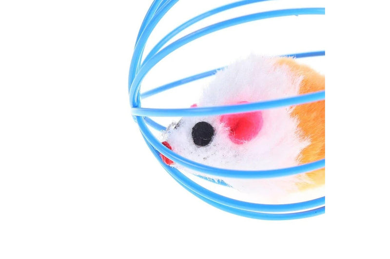 Colourful Feather Mouse Toy For Cats 6cm