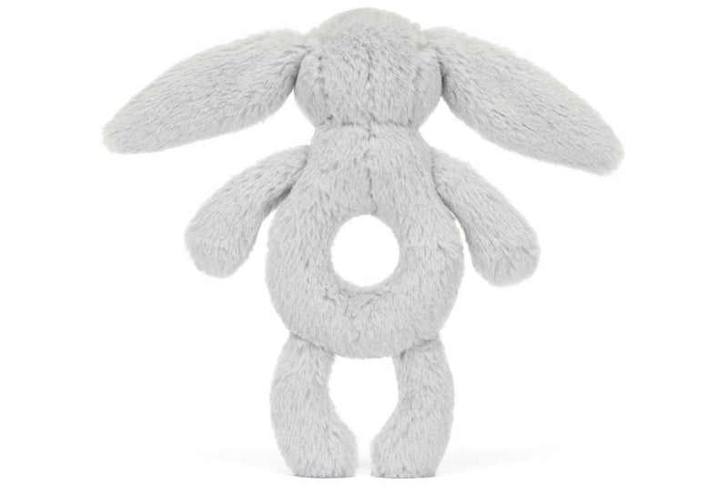 Jellycat: Bashful Bunny Ring Rattle - Silver