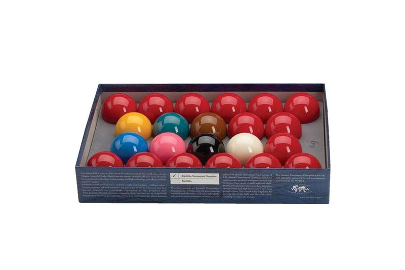 Aramith Tournament Billards Snooker Pool Balls 2 1 16" 15 Red Multicoloured Set