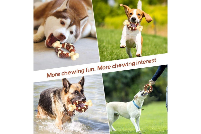 Non-toxic Durable Beef Flavor Bone Dog Chew Toy For Reduce Boredom