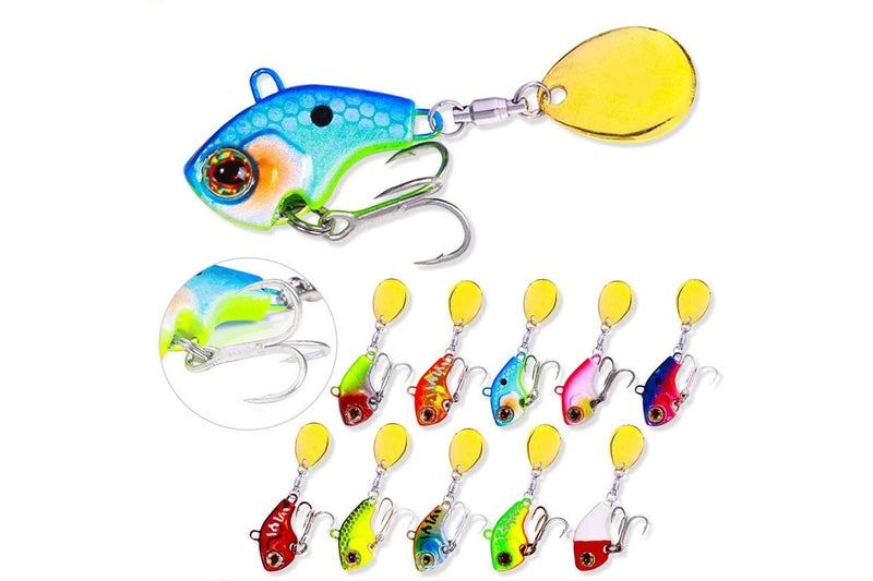 13g Small Whirlwind Sequins Sinking Vib Lure For Water Fishing