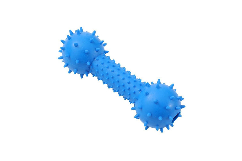 6x Paws & Claws Rubber 14.5x5cm Dumbbell Pet Dog Interactive Play Toy Assorted