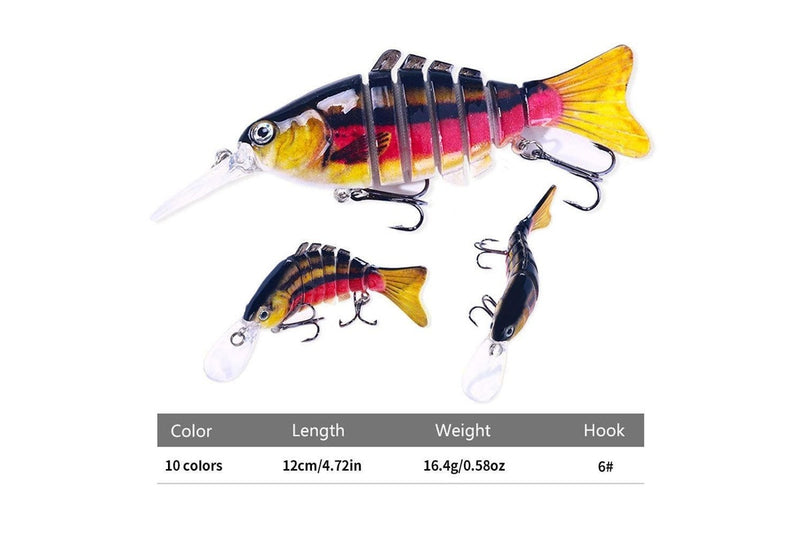 12cm Multi Section Sinking Lure For Fishing