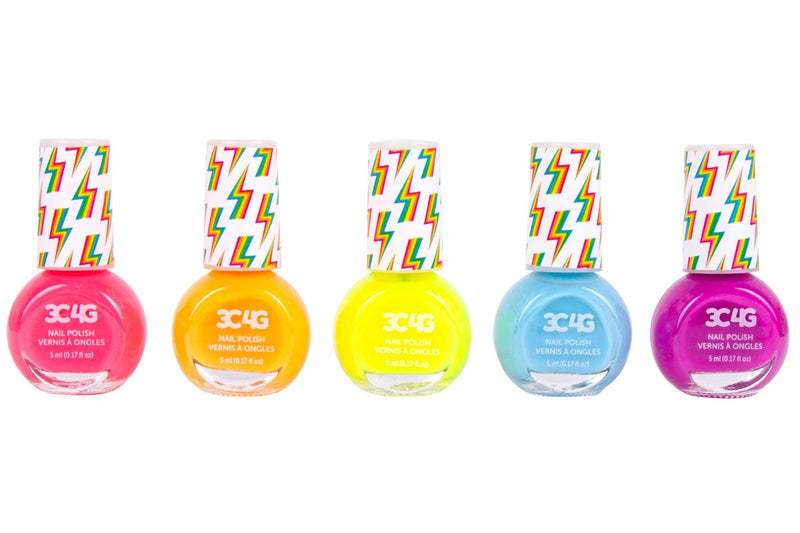 3C4G: Neon Nail Polish - 5-Pack