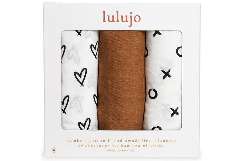 Lulujo: Bamboo Swaddle - All Neutral (3 Pack)