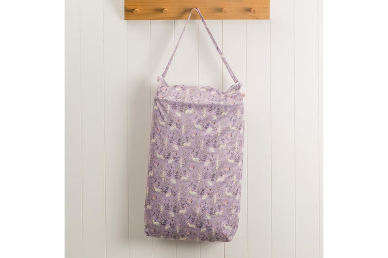 Nestling: XL Double Pocket Wet Bag - Lilac Bunnies