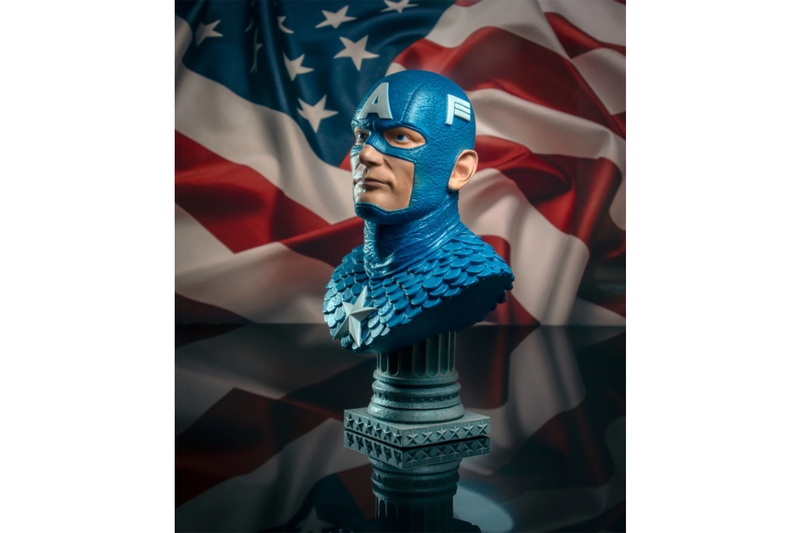 Captain America - Legends in 3D 1:2 Scale Bust