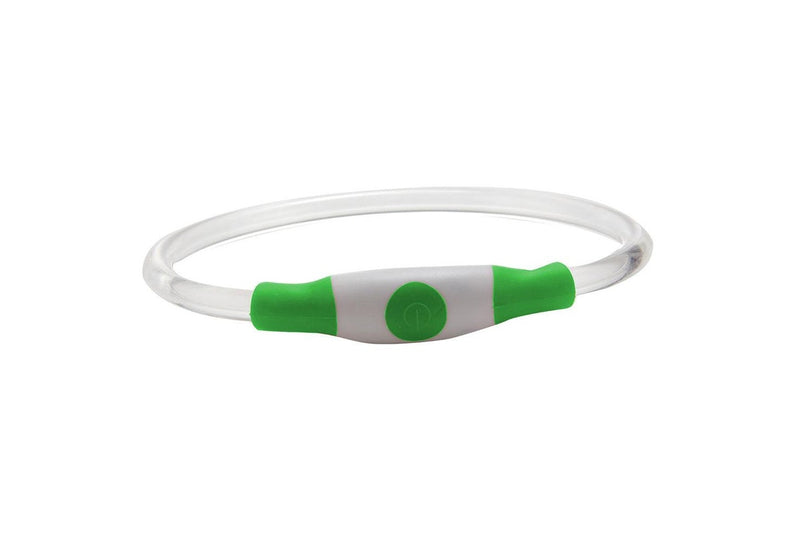 Light-Up Pet Dog Collars USB Rechargeable Pet Collar Adjustable Size Pet Collar Green