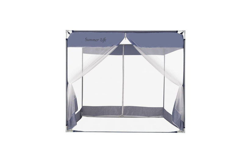 Mosquito Bed Nets Foldable Canopy Square Blue