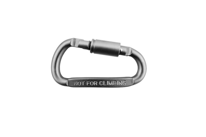 6Pcs Aluminum D Ring Shape Keyring Locking Carabiner Light But Strong Silver Standard Set Of 1