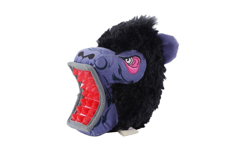 Paws & Claws 21cm Big Biter Gorilla TPR Plush Pet Interactive Toy w Squeaker