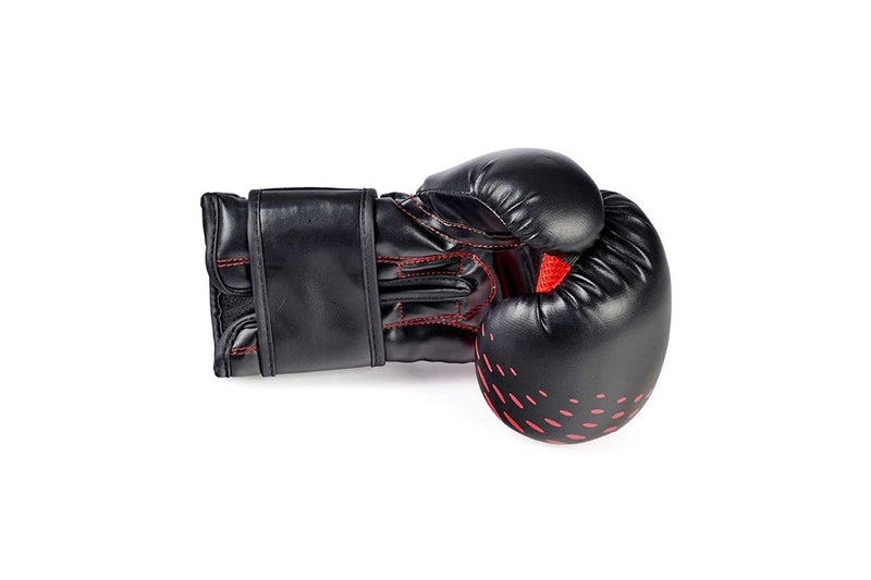 BBE Childrens/Kids Training Gloves (Black/Red) (8oz)