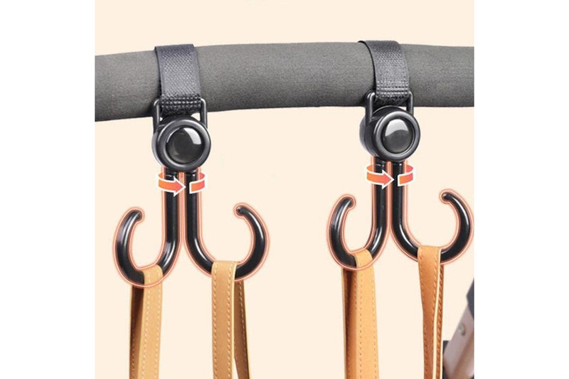 STORFEX Multipurpose Stroller Hooks - 2 Pack