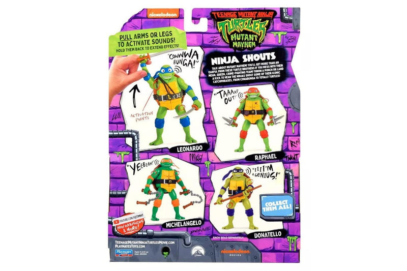 TMNT: Mutant Mayhem - Donatello Ninja Shouts Figure