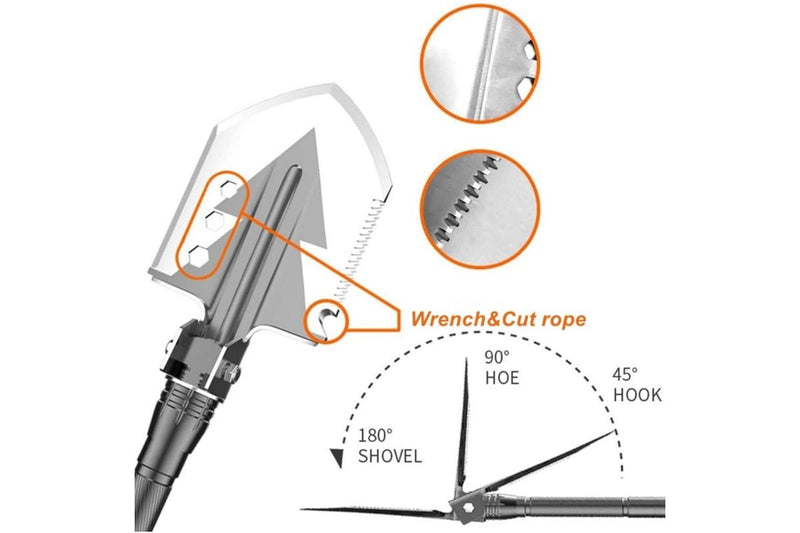 HYPERANGER Multifunctional Outdoor Survival Shovel