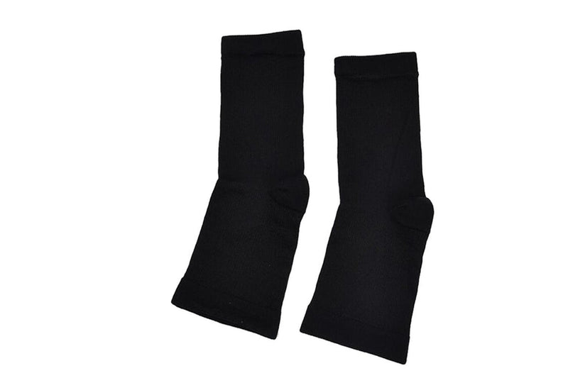 4 Pairs of Unisex Plantar Fasciitis Socks-Black